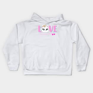 CAT LOVE Kids Hoodie